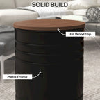 Ensemble de 2 poufs de rangement gigognes avec couvercles, espace de rangement dissimulé