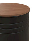Ensemble de 2 poufs de rangement gigognes avec couvercles, espace de rangement dissimulé